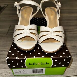 EASTER READY Kelly & Katie Ivory Strappy Heels